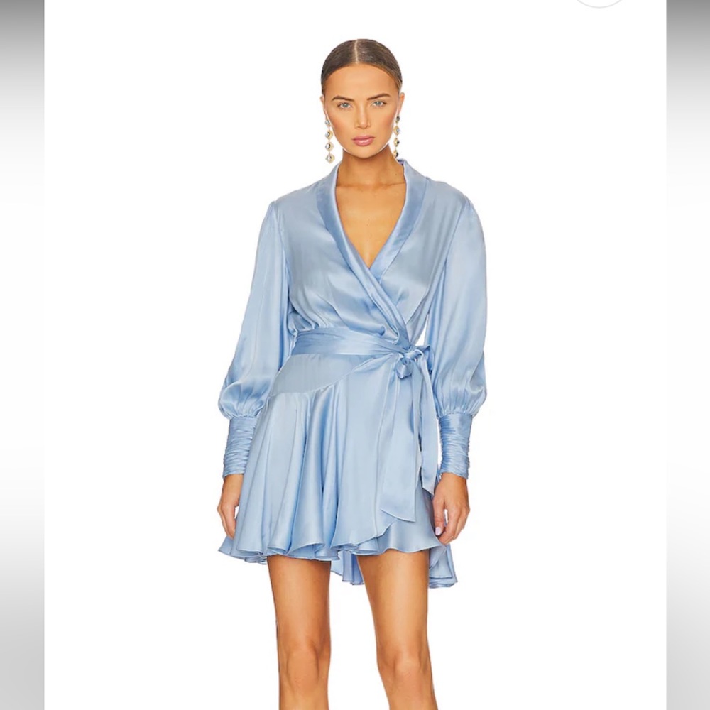 Silk Zimmerman wrap dress